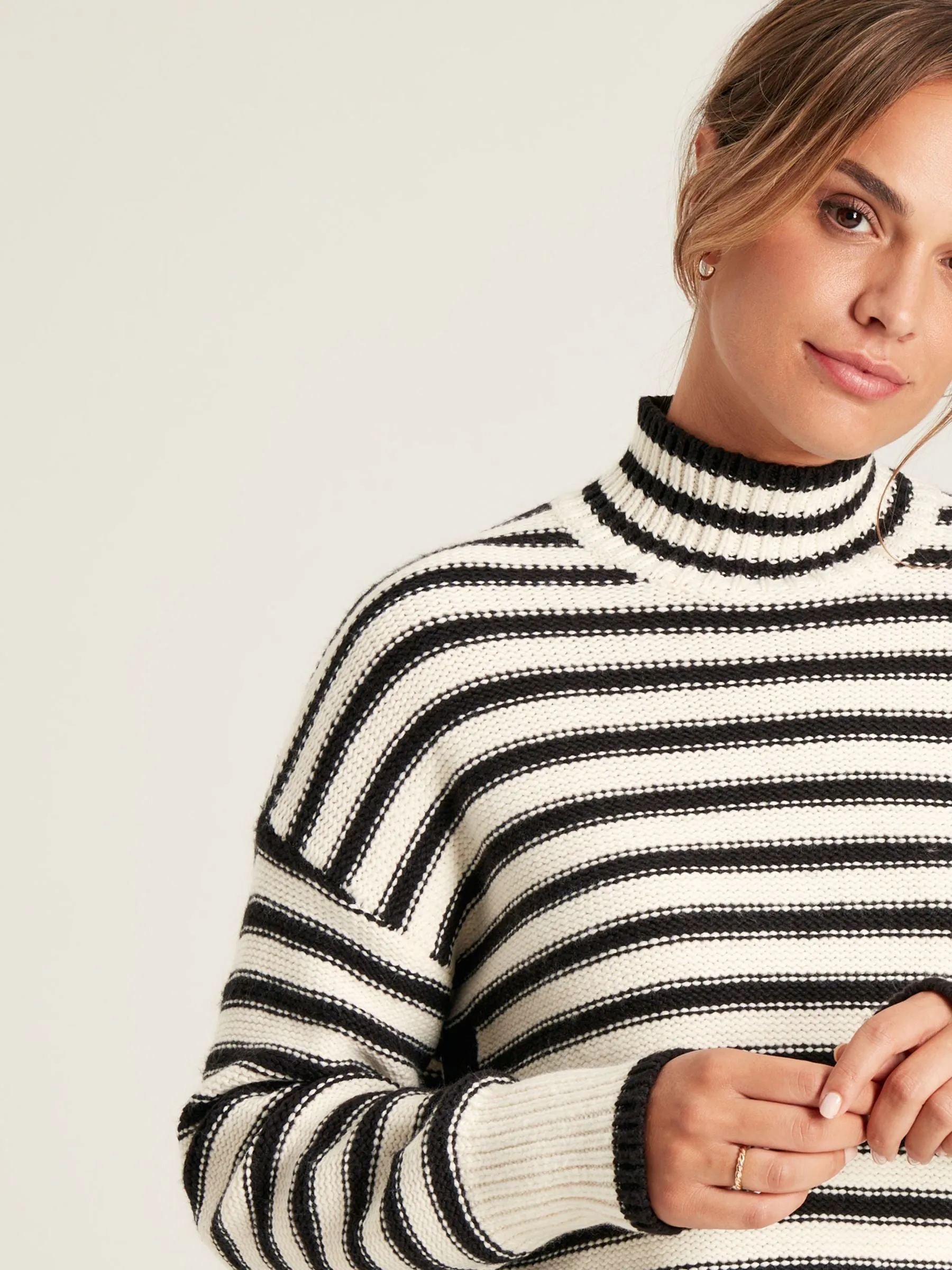 Tandie Stripe Jumper - Black/Cream