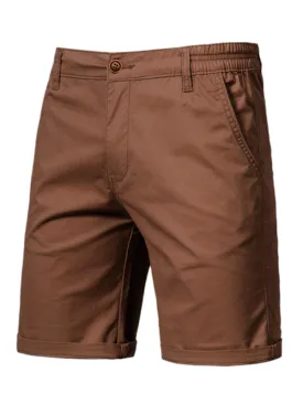 TEEK - Cotton Straight Slim Fit Shorts