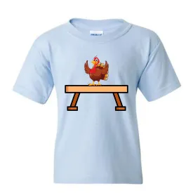 Thanksgiving Gymnastics Turkey Shirt for Kids