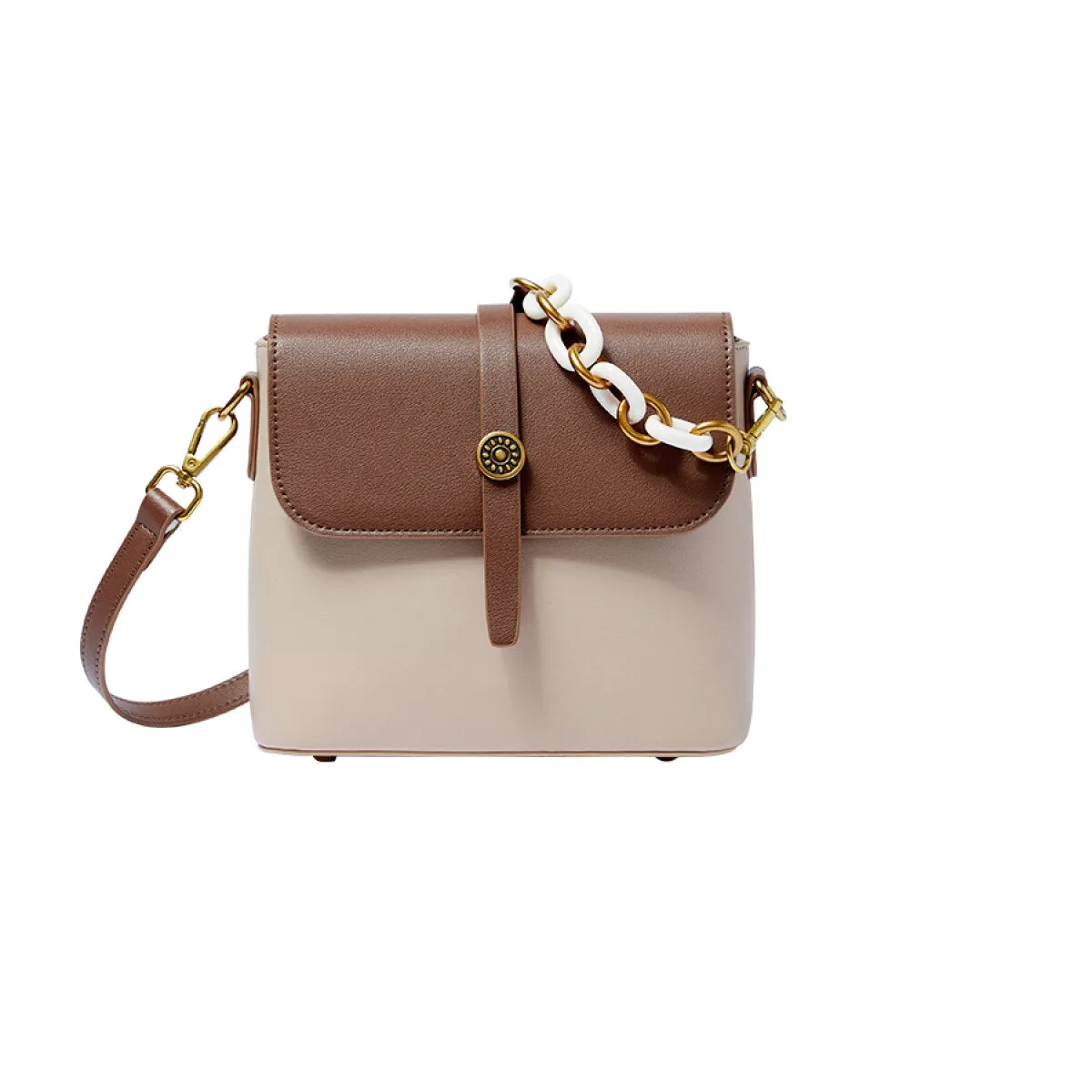 Timeless Flap Leather Shoulder Bag