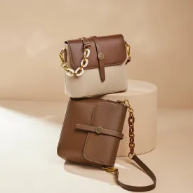 Timeless Flap Leather Shoulder Bag