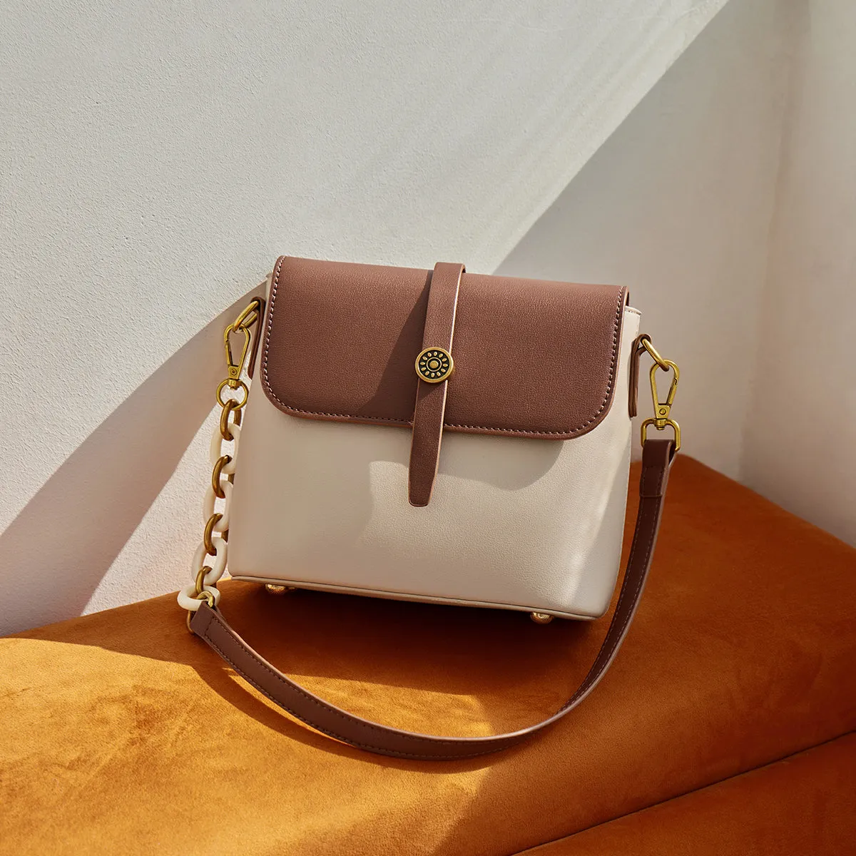 Timeless Flap Leather Shoulder Bag