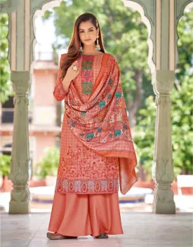 Unstitched Cotton Pakistani Karachi Suits Dress Material with Dupatta