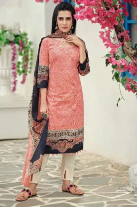 Unstitched Lawn Cotton Pakistani  Suit Dress material