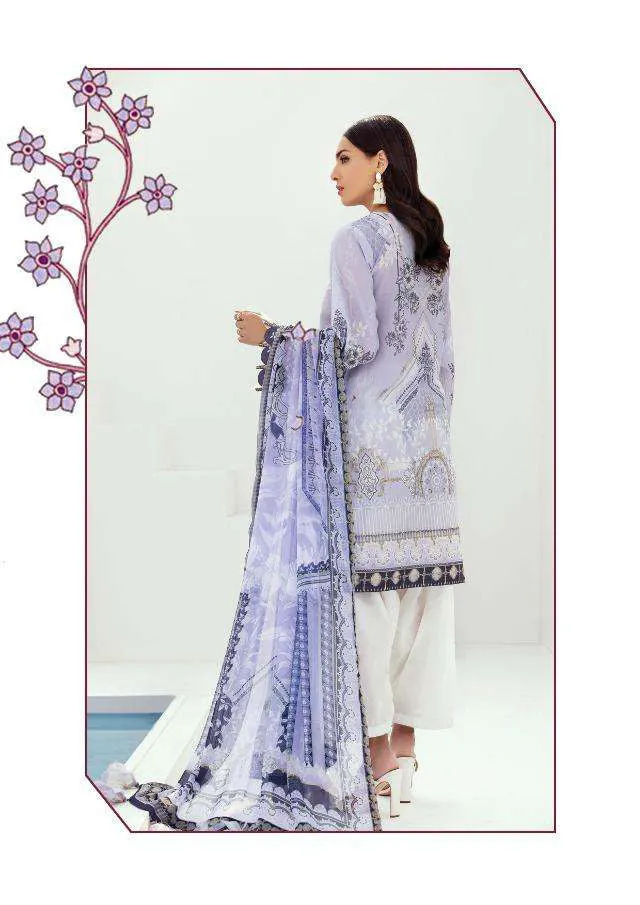 Unstitched Purple Jam Satin Pakistani Style Suits With Embroidery Patch