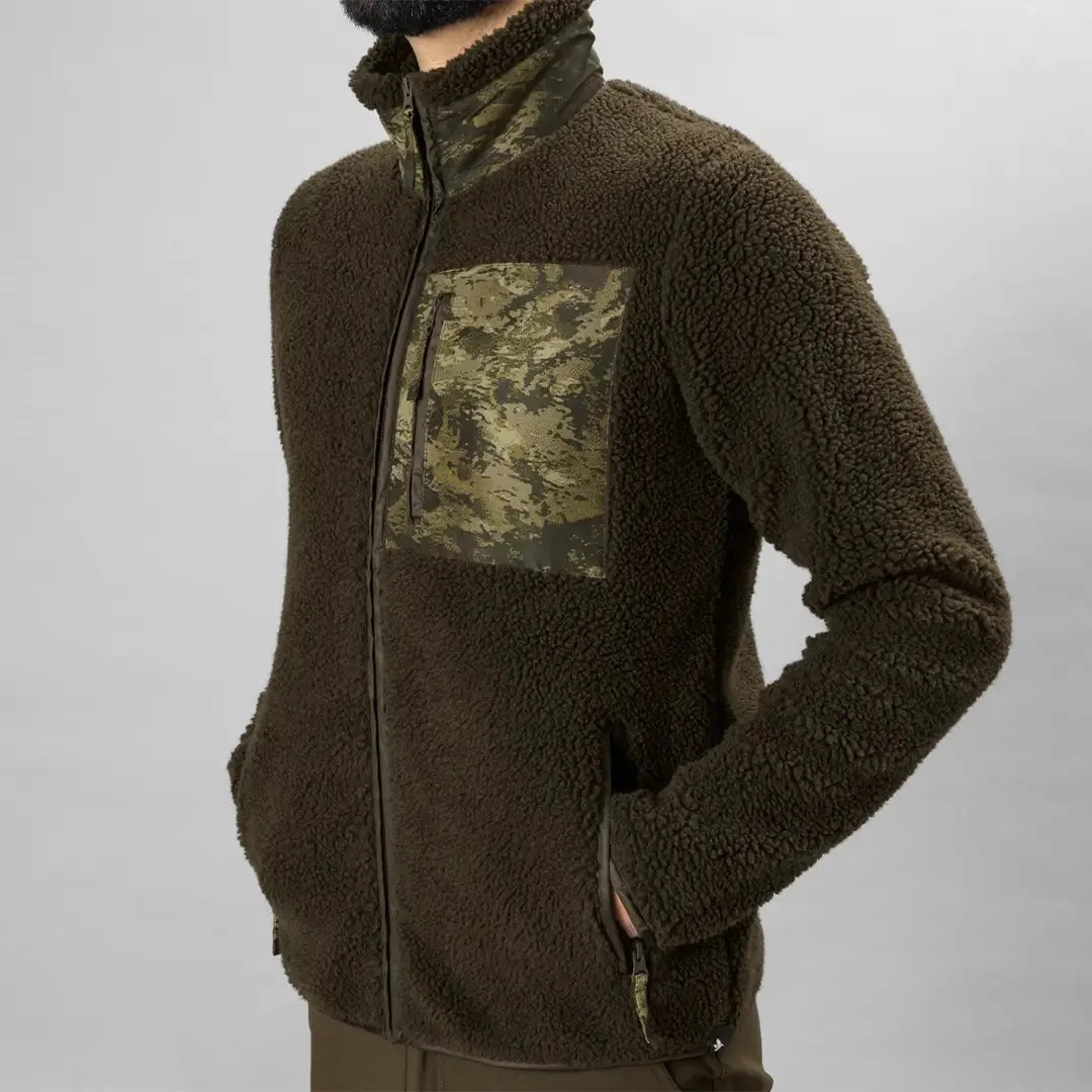 Zephyr Camo Fleece - Grizzly Brown/InVis Green by Seeland